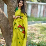 Green Cotton Saree