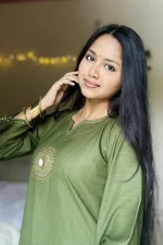 Olive Hand Stitched Cotton Kurti - Image 2