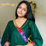 Green Hand Stitched Cotton Kurti