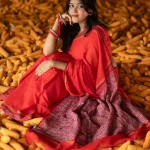 Red Cotton Saree