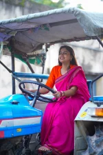 Pink Cotton Saree