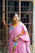 Pink Cotton Saree