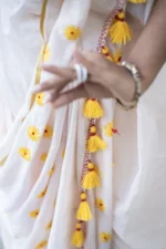 Off white Cotton Saree - Image 2