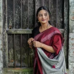 Meroon Cotton Saree